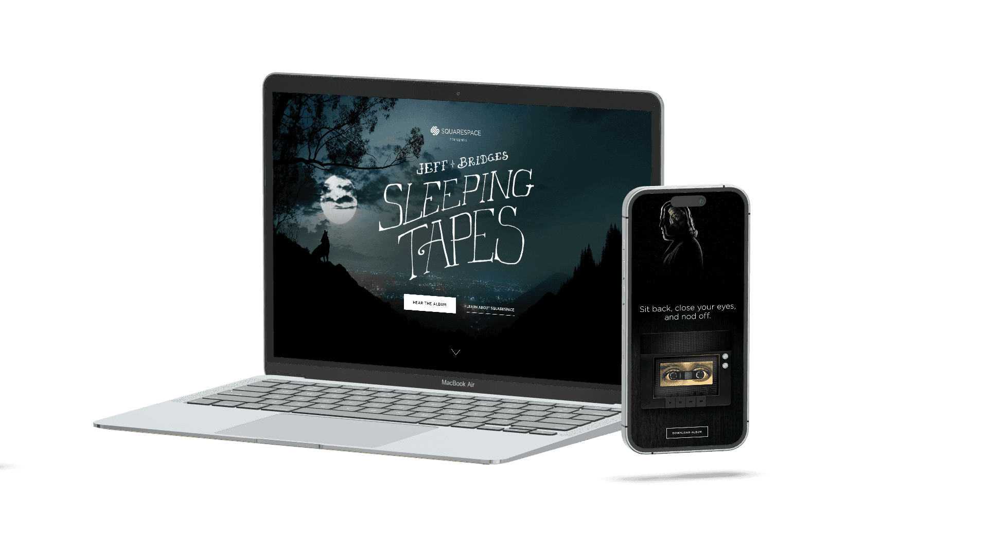 Squarespace Dreaming with Jeff Bridges campaign